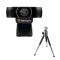 BigPassport 30fps 5P Lens UHD Webcam with Tripod Stand & Inbuilt Mic for Laptop | Advanced Human Detection - Pro-Live N6