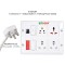 Bitcorp Electric Extension Board for Appliances 6A 4 Socket, 16A 2 Switch, 20A MCB | 3500W Power Strip | 2M Long Wire