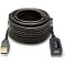 USB 2.0 Type A Male to A Female Active Extension Repeater 10 Meter Cable for Microphone, CCTV