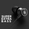 boAt Bassheads 152 in Ear Wired Earphones with Mic(Active Black)