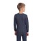 Bodycare Insider Anti-Bacterial Blue Solid Kids Thermal Top & Bottom Set