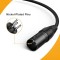 CableCreation XLR Splitter Cable | XLR Male to Dual XLR Female Y-Splitter | 3Pin Microphone Cable (0.3M)