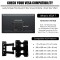 Heavy Duty TV Wall Mount Bracket for 17 to 32 LED/HD/Smart TV, Swivel Rotatable Universal TV Wall Mount Stand (M466)