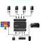CARE CASE 4 Port HDMI USB Switcher for 4 PC Share Monitor, 3 Keyboard, Mouse, Printer with 4 KVM Cables (CC-4-PORTKVM)