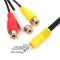 CARE CASE 3.5mm Female to RCA Video Cable, 18mm Extension Head 3.5 One Point Three AV Cable Female Audio Cable