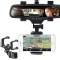 Rearview Mirror Phone Holder | universal 360° Car Mount Stand | GPS Holder