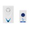 Plastic Wireless Remote Control Door Calling Bell (White)