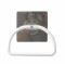 Magic Sticker Series Self Adhesive Plastic Towel Ring for Bathroom & Kitchen-White(1 pcs)