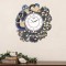 Ajanta Peacock Design Wooden Wall Clock for Home Living Room Hall Office Stylish (Blue || 13X14 in)