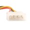 4 Pin IDE Molex Male to 15 Pin Serial ATA SATA Hard Drive Power Cable for Personal Computer, Server (2 pcs)
