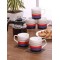 Clay Craft Fine Ceramic Tea/Coffee Mug for home, travel, gifting | 180 ml each | Multicolor (6 pcs)