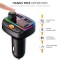 Car Bluetooth Device with Call Receiver FM Transmitter | Dual USB + Type C Fast Charger | Voice Assistant 7 Colour LED Lights