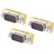 3 Pieces VGA F/F Joiner, HD15 VGA SVGA Female Gender Changer Coupler Adapter Connector