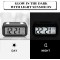 DINACO Digital Clock Smart Alarm with Date & Indoor Temperature Battery | 12/24H Display Night-Light for Bedrooms