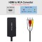 HDMI to AV/RCA Converter composite adapter Supports PAL/NTSC, 1080P for Xbox, ps3