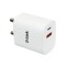 D-Link 20W Dual Port Fast Charger Type-C & USB-A for All Mobiles Phones, Tablets, Power Banks, Smart Watches, Earbuds Etc. Bis Certified, Compact Size & Easy to Carry. - White