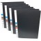2D Ring Binder Plastic Box File -A4 Size | File for Certificates & Documents | Ring Files for Documents-Black (4 pcs)