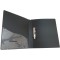 2D Ring Binder Plastic Box File -A4 Size | File for Certificates & Documents | Ring Files for Documents-Black (4 pcs)