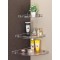 Drizzle Corner Shelf Super Clear | Unbreakable Transparent Shelves | Multipurpose Use (Size 7, 9, 11) (3 Pieces)