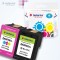 Dubaria 46 XL Black & Tricolor Ink Cartridge Combo Pack for Use in HP DeskJet Ink 2020hc, 2520hc, 2029, 2529, 4729 Printers