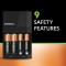 Duracell 4 Hours Battery Charger, 1 Count, for 4 AAA rechargeable batteries