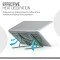 Dyazo 6 Angles Adjustable Aluminum Ergonomic Foldable Portable Tabletop Laptop/Desktop Riser Stand Holder for MacBook