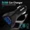 Dyazo Smart 3 Port USB Car Charger for Samsung Galaxy S 7/Edge/Note 5/ A10 /A9, Oppo, Vivo, Redmi | Free Micro USB Cable