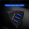 Dyazo 12 W 3 Port USB Car Charger Adapter with Smart ic for Oppo, Vivo, Redmi, iPhone, Samsung