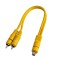 Ekaaz Rca Cable Y Splitter 1 Female To 2 Male Rca | Dual Shielded Connectors Extension Cable (2 pcs)