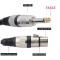 EKAAZ Mic Cable XLR 3 Pin Female Aux Mic Extension to 6.35MM 1/4 TRS Mono Male Cable 3 Metres (3m/10ft)