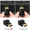 FEDUS gold plated HDMI M-F Converter Connector Adapter 270° L Shape for HDTV, Plasma TV, LED, LCD Pack-1
