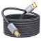 FEDUS USB A to USB B 2.0 Printer Cable Braided 1.5M for Scanner, Brother Dell, HP, Epson, Canon, Lexmark, Xerox, Samsung