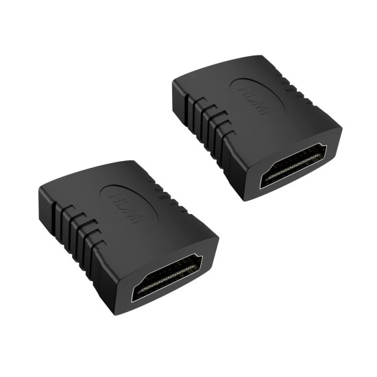 HDMI Female Joiner Coupler | HDMI Jointer Gender Changer Extender | Inline Extension Connector for HDTV, Computer, PC (2 Pcs)
