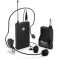 Wireless Microphone System Set with Headset/Lavalier Lapel Mics, Beltpack Transmitter/Receiver (K037B)