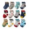 Non Slip Kids Toddler Socks with Grip, Assorted Prints Socks for Babies to Toddlers, Anti Skid Socks | color may vary (4 pcs)