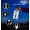 FIRSTLIKE Electric & Solar 4 Tube 360 Degree Extra Bright 8 hrs Lantern Emergency Light (Silver) Emergency Lights