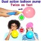 Balloon Pump Hand Machine 2 pcs For Foil Balloons & Inflatable Toys Party Accessory Manual Pump (Multicolor)