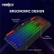 FRONTECH Wired Gaming Keyboard & Mouse Combo | RGB Backlight | Membrane Keys | Retractable Stands | USB 1Y Warranty (KB-0035)