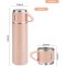 Stainless Steel Vacuum Flask Set Insulated Thermos with Cups | Hot & Cold for 12 Hrs Bottles for Home, Office, GYM