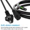 250V 10A Desktop Power Cord for Printer, Monitor, SMPS | 3 Pin AC Adapter IEC Mains Power Cable 1Mtr