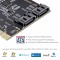 PCI Express SATA 3.0 Controller Card, 2-Port PCIe to SATA III 6GB/s adapter | PCI-E to SATA 3.0 with 2 SATA Cable Support