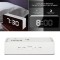 Digital LED Mirror Alarm Clock | Smart Back Light Table | White Color Mirror Alarm Clock with Sensor Date & Temperature