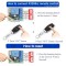 Yuth Trading Company 433Mhz Universal Wireless Remote Control Switch DC 12V 1CH RF Relay Receiver Module with Transmitters EV1527 Learning Code Remote Switch (1 Receiver and 2 L-U Remote) Remote Kits