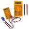 Basic Digital Multimeter with Buzzer Square Wave Output Voltage Ampere Ohm Tester Probe DC AC LCD Overload Protection