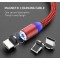 3 in 1 Multi Charging Nylon Braided Fast Charging USB Cable | Magnetic Charger Cable for iPhone, Type C, Micro USB