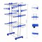 Stainless Steel Heavy Duty Double Pole 3 Layer Cloth Drying Stand for Balcony | Clothes Stand for Drying | Cloth Stand