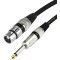 Mic Cable 6.35mm Jack Male To XLR 3PIN Female Wire For Microphone/Guitar (3 Meter/9.8 feet)