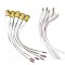 Combo 10 pcs BNC Connector + DC connector (5+5) with Copper Wire Moulded 2.1mm Barrel Jack Connectors for CCTV Camera