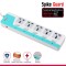 iBELL SG505X5 5 Way Extension Board, Multi Socket Spike Guard 2500W, 10A with 5 Meter Cord Length, LED Indicator