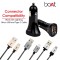 boAt Dual Port Rapid 5V Car Charger Smart Charging with Quick Charge 3.0 for Cellular Phones (Free Micro USB Cable)